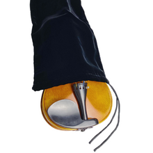 Load image into Gallery viewer, Black velvet violin sleeve drawstring