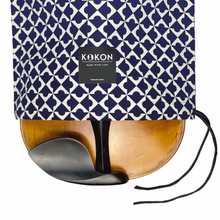 Load image into Gallery viewer, "Geometry" cotton silk faille viola sleeve drawstring