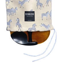 Load image into Gallery viewer, "Zebra" jacquard violin sleeve drawstring