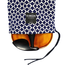 Load image into Gallery viewer, "Geometry" cotton silk faille violin sleeve drawstring