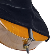 Load image into Gallery viewer, Black velvet cello sleeve drawstring