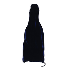 Load image into Gallery viewer, Midnight blue velvet viola sleeve drawstring
